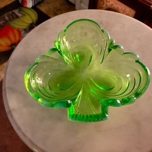 North Cambridge company glass spade candy dish
